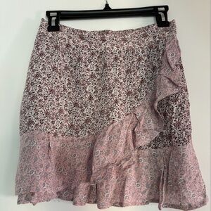 Sim & Sam Floral Purple Skirt